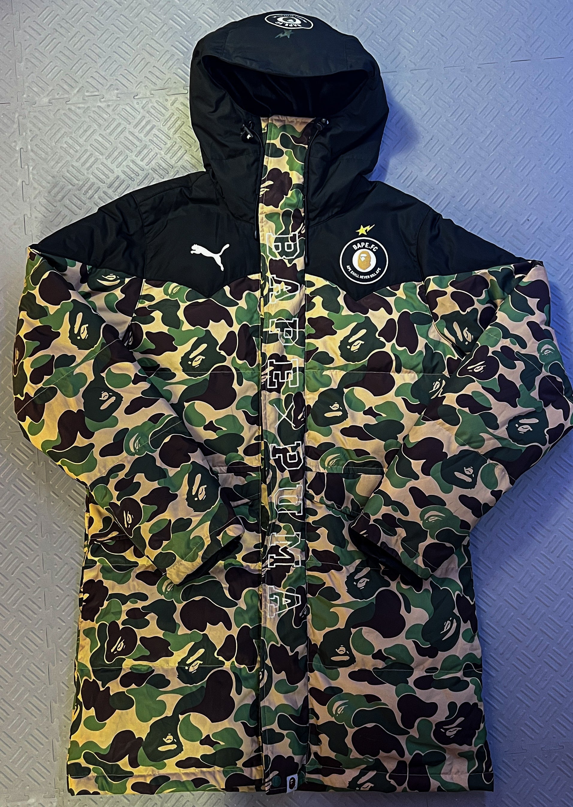 Bape x Puma ABC Camo Long Puffer Jacket (M) – 2nd Culture
