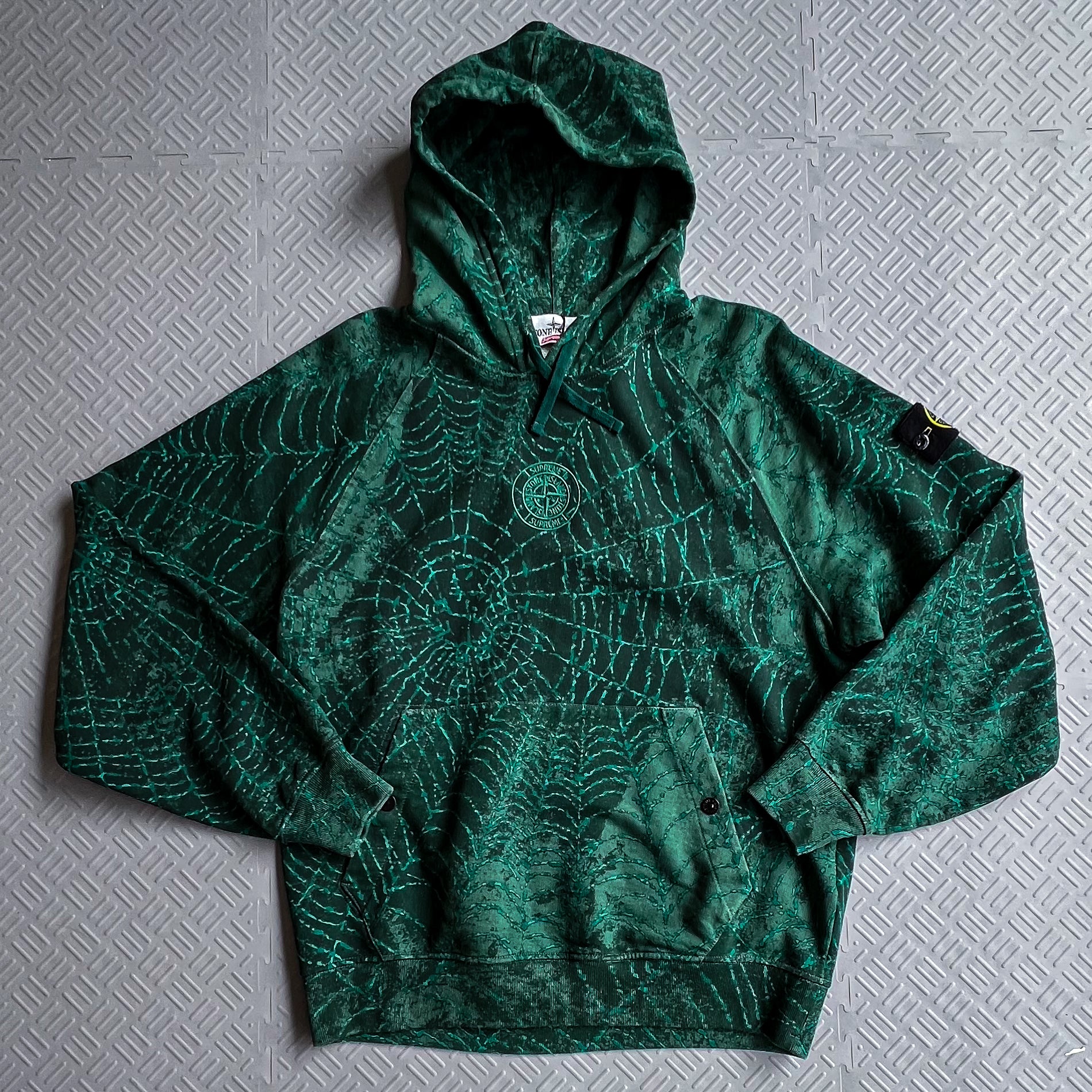 FW23 Supreme x Stone Island Green Hoodie (S)