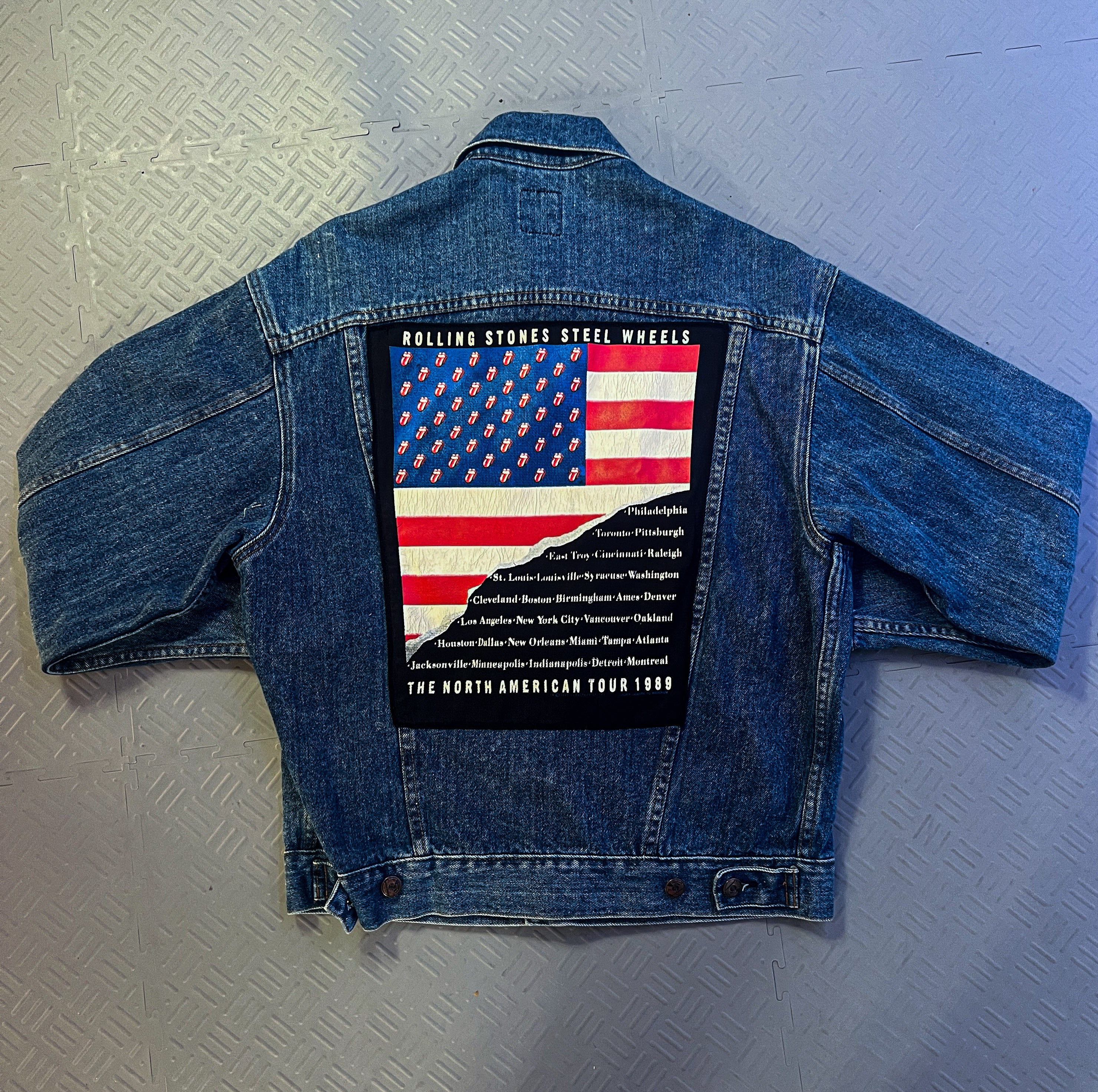 1989 Rolling Stones Steel Wheels Denim Jacket (S)