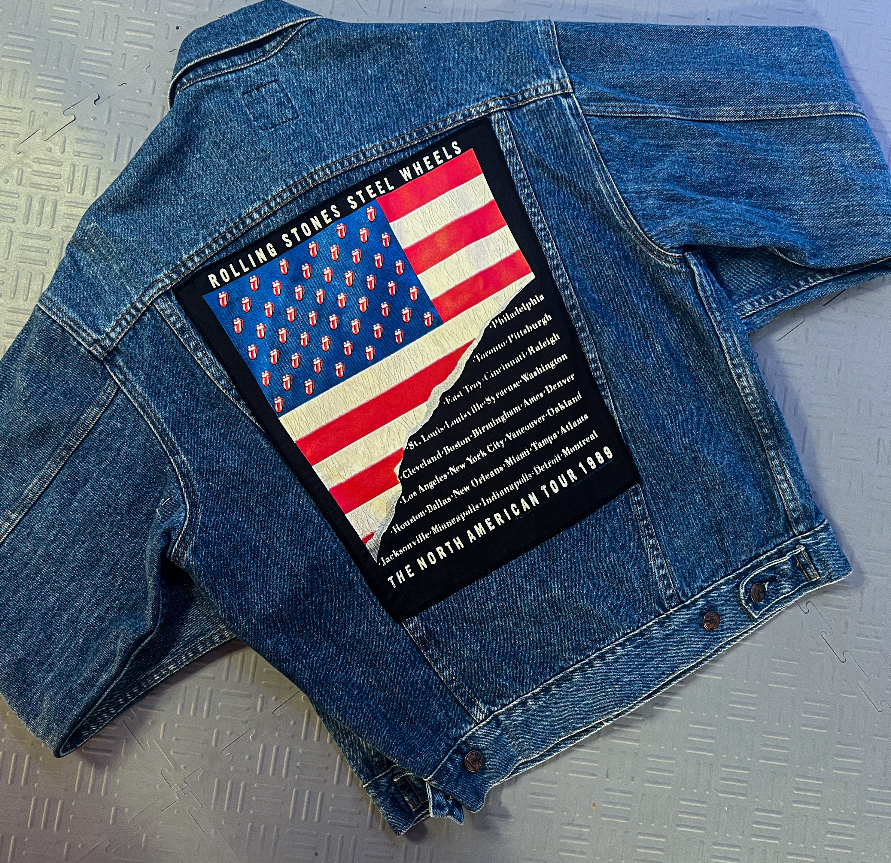1989 Rolling Stones Steel Wheels Denim Jacket (S)