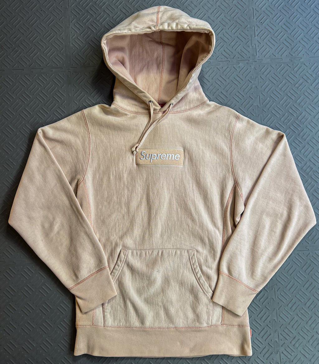 FW16 Supreme Peach Box Logo Hoodie (S)