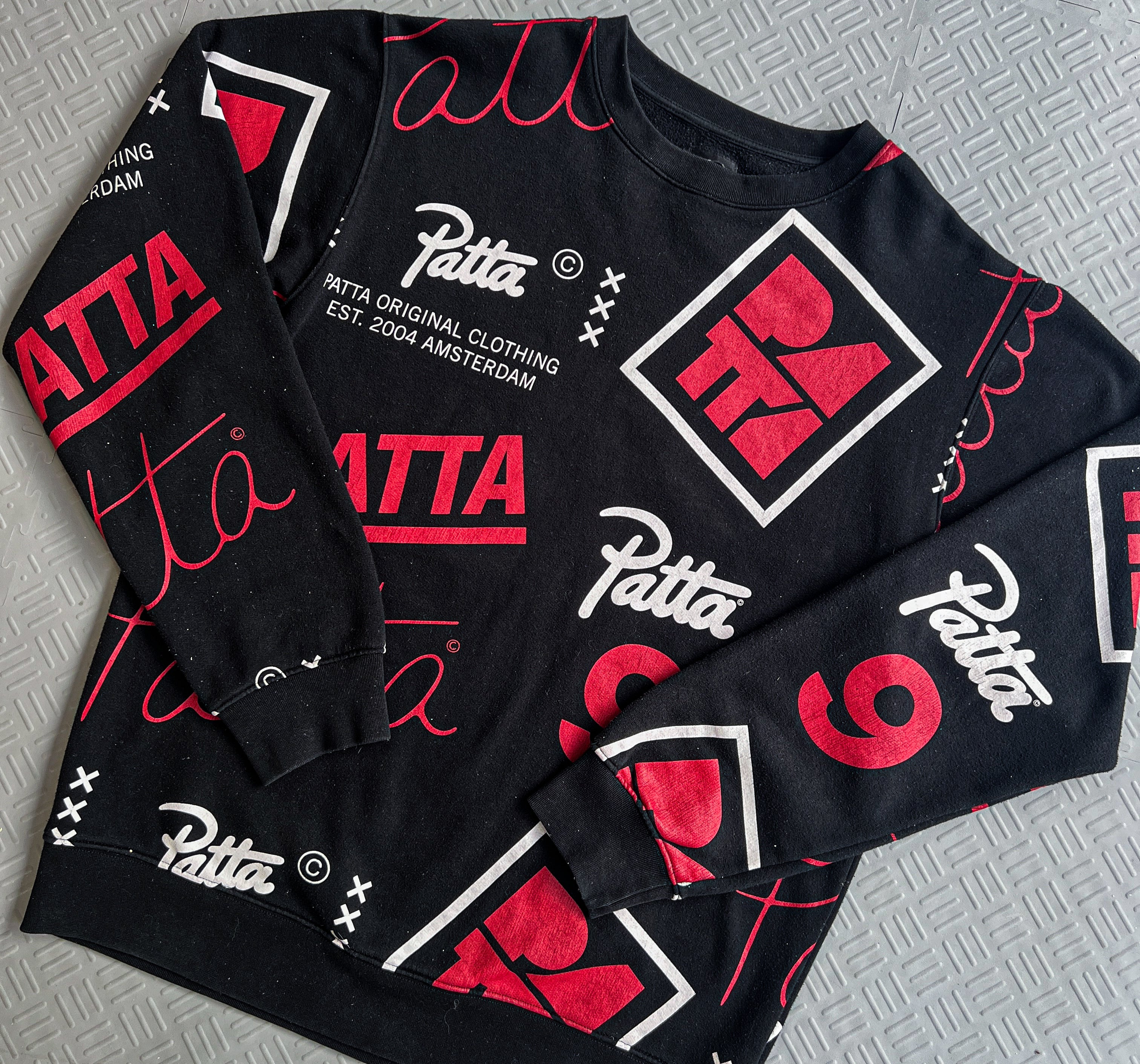 Patta AOP Sweater Black