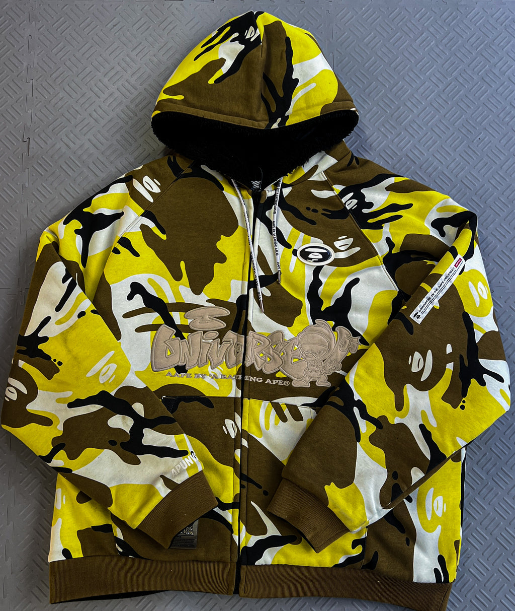 Aape by Bape Universe Reversible Hooded Jacket (L)