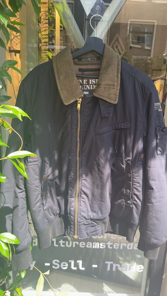 Stone Island Denims Bomber Jacket Navy (XL)