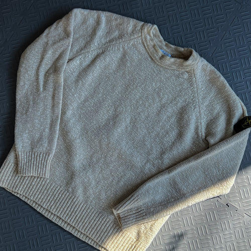 Stone Island Wool Sweater White (S)