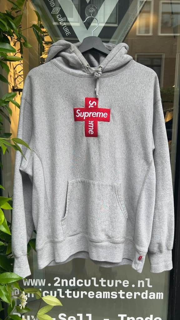 FW20 Supreme Cross Box Logo Hoodie (M)