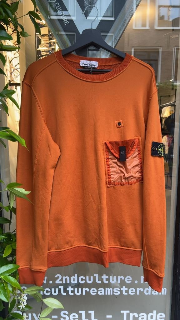Stone Island Pocket Sweater Orange (L)