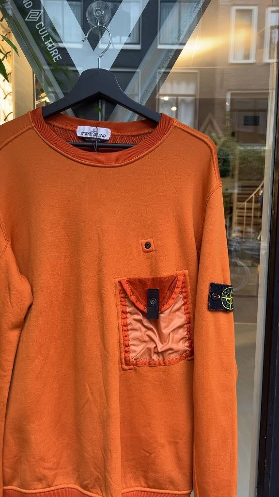 Stone Island Pocket Sweater Orange (L)