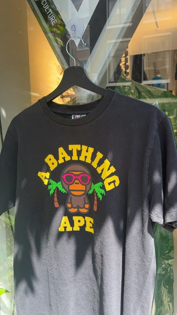 Bape Milo College Summer Black Tee (M)