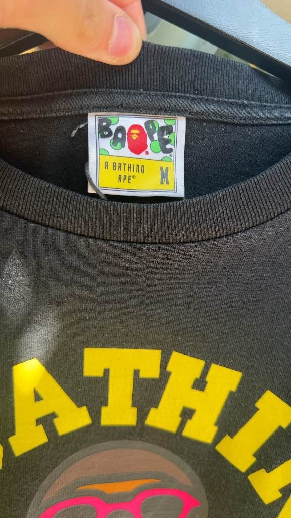 Bape Milo College Summer Black Tee (M)