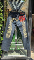 Evisu Daicock Jeans Red Blue Camo (32x34)