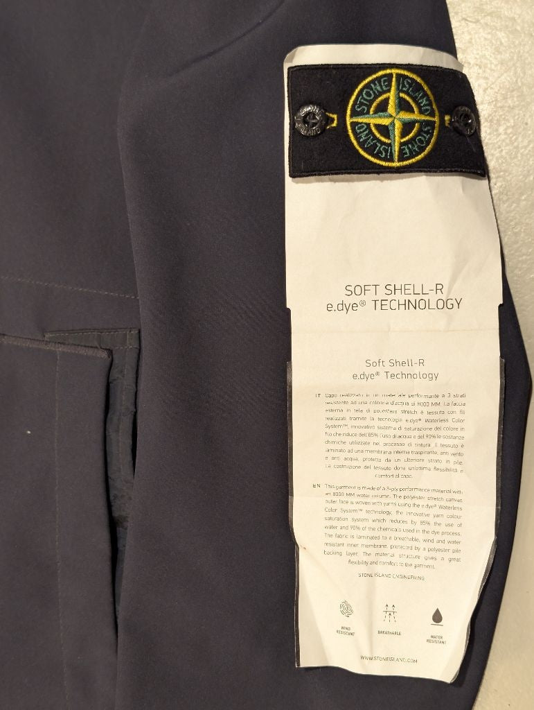 Stone Island Soft Shell R Jacket Navy (S)