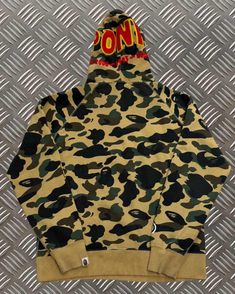 Bape PONR Half Zip Shark Hoodie (L)