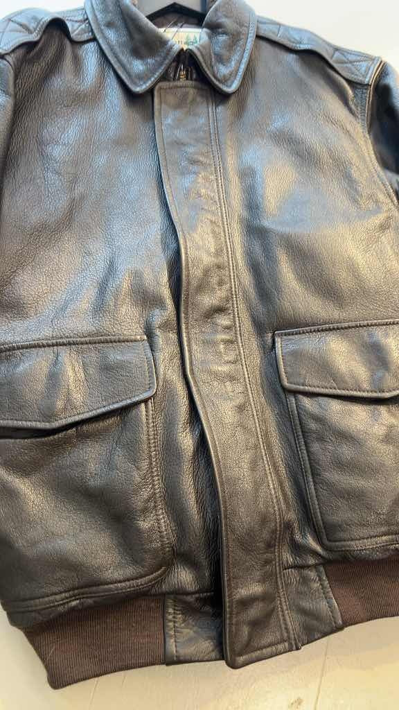 Vintage 90's LL Bean A2 Type Leather Jacket (S)