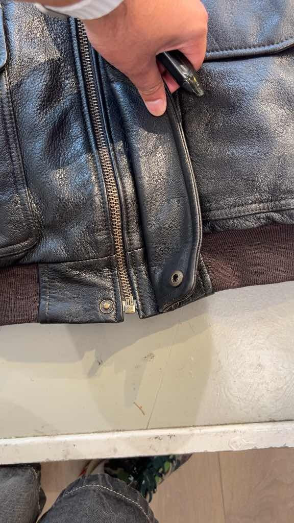 Vintage 90's LL Bean A2 Type Leather Jacket (S)