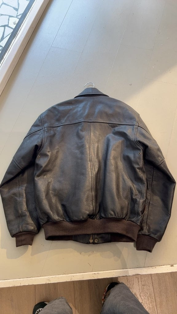 Vintage 90's LL Bean A2 Type Leather Jacket (S)