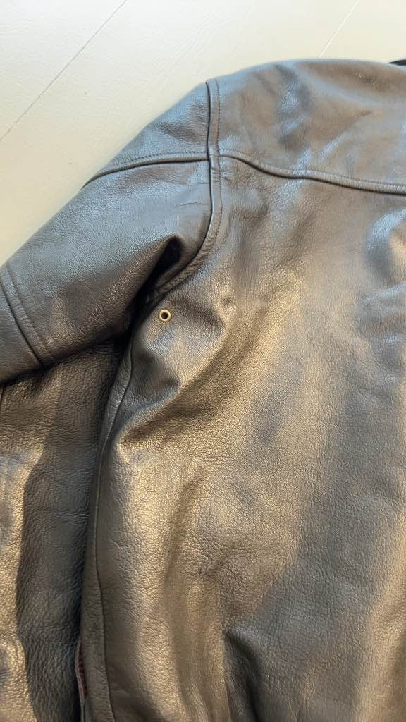 Vintage 90's LL Bean A2 Type Leather Jacket (S)