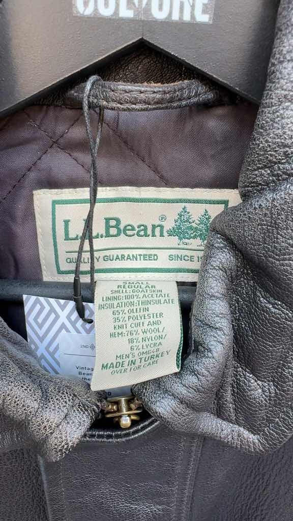 Vintage 90's LL Bean A2 Type Leather Jacket (S)