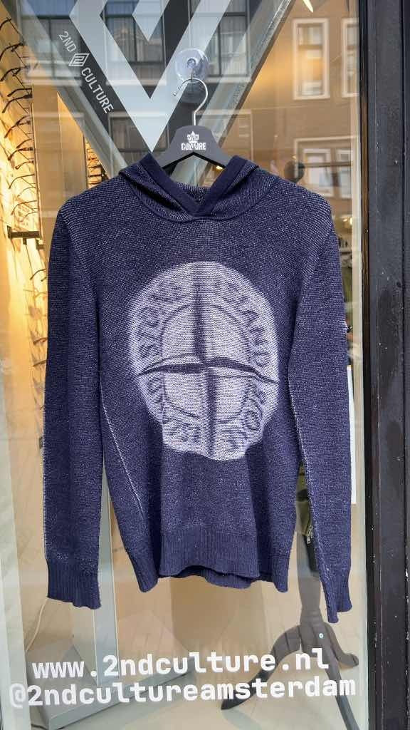 Stone Island Stretch Wool Knit Hoodie (S)