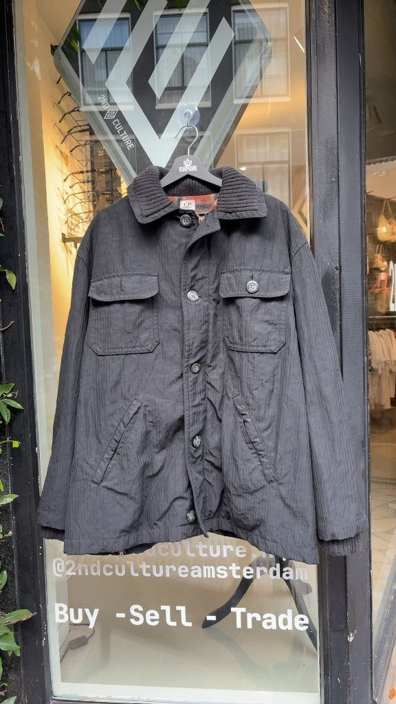 Vintage 1994 CP Company Waxed Blanked Lined Jacket (50)