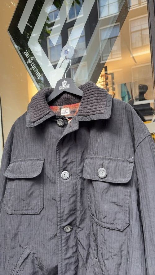 Vintage 1994 CP Company Waxed Blanked Lined Jacket (50)