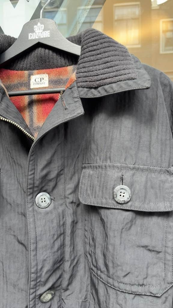 Vintage 1994 CP Company Waxed Blanked Lined Jacket (50)
