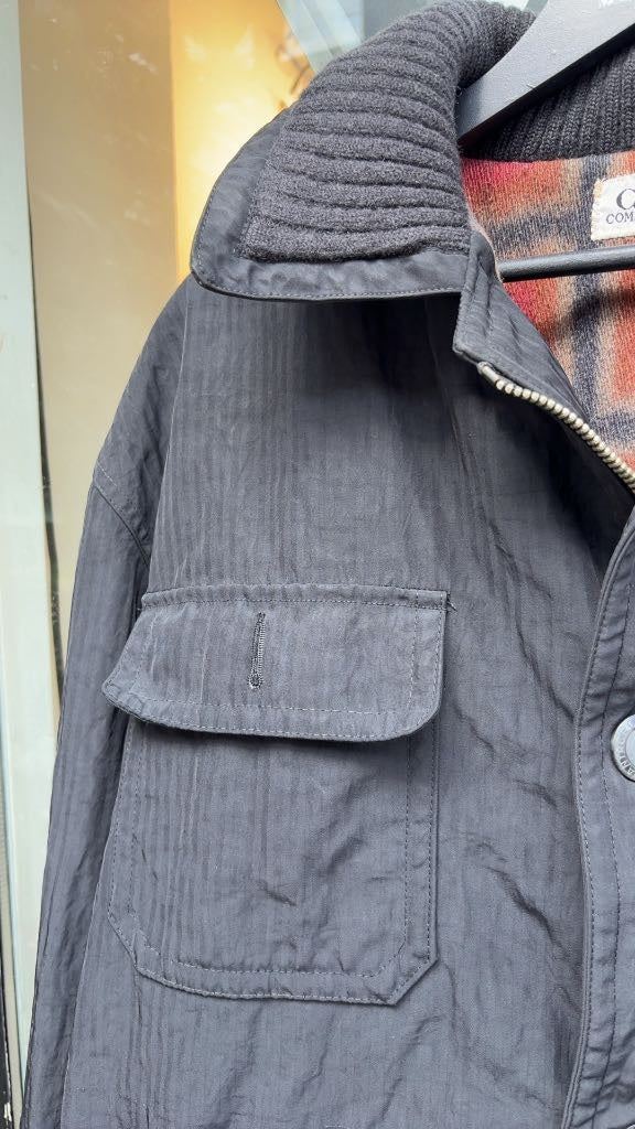 Vintage 1994 CP Company Waxed Blanked Lined Jacket (50)