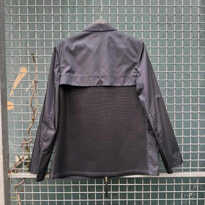 Prada Nylon Zip Up Jacket Navy (46)
