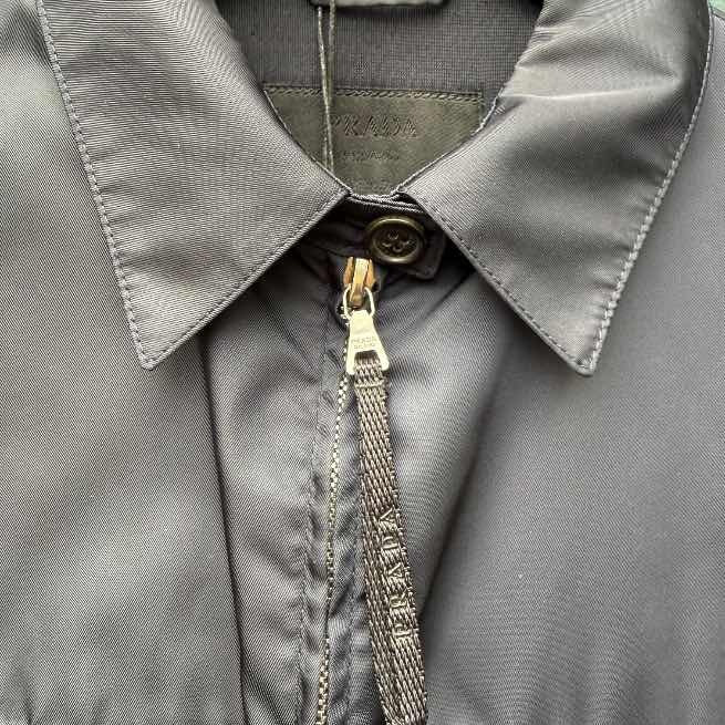 Prada Nylon Zip Up Jacket Navy (46)