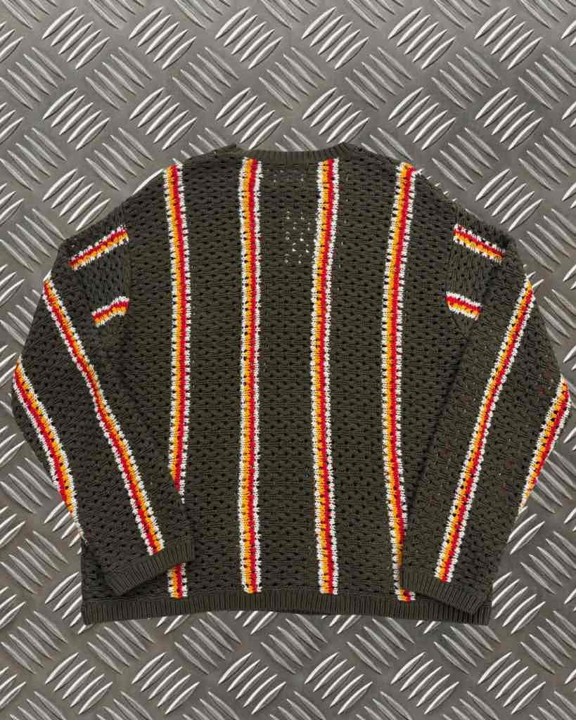 Patta x Stussy Green Yellow Knit Sweater (M)