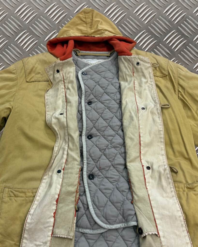 Vintage 1989 Stone Island Raso Gommato Duffle Coat (M)