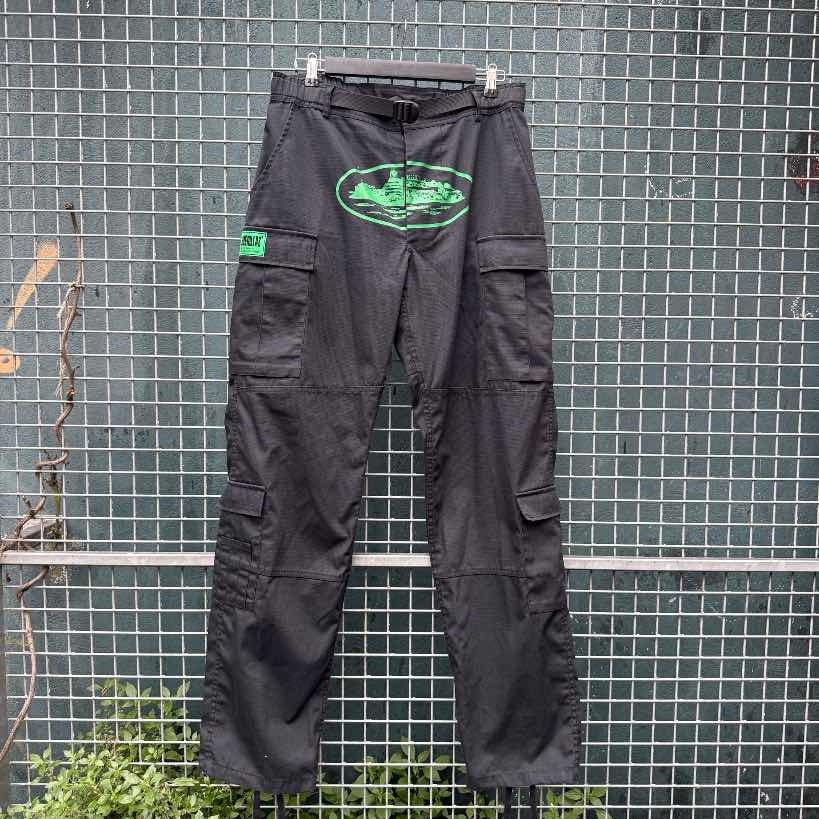 Corteiz Mula Guerillaz Cargos Green (L)