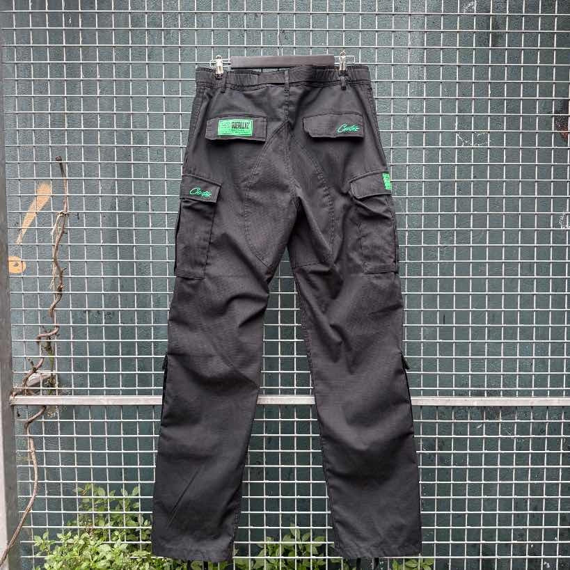 Corteiz Mula Guerillaz Cargos Green (L)