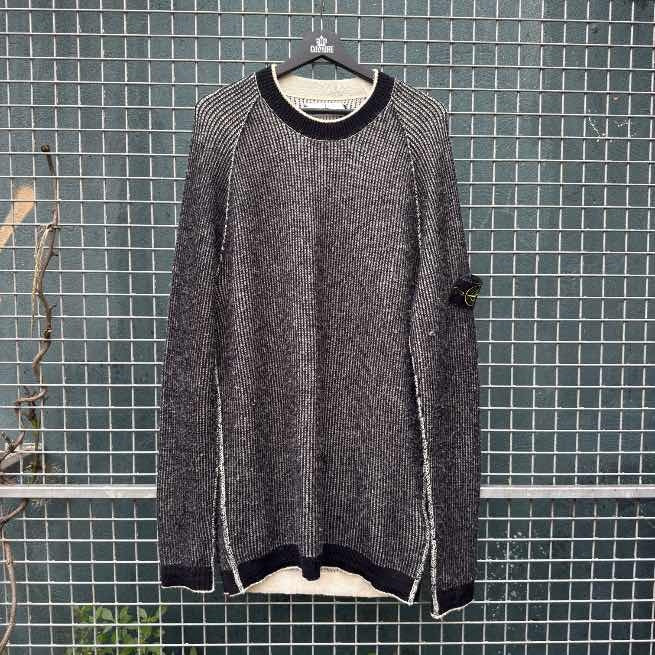 Stone Island Reversible Knit Black White (XL)