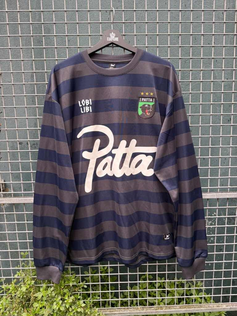 Patta Striped Football Jersey Black (XL)