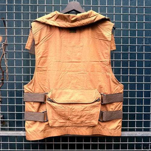 Gstar Mult Pocket Poplin Vest Beige NWT (S)