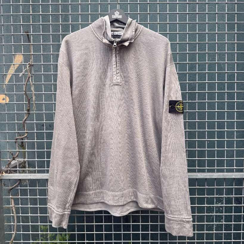 Vintage Stone Island Half-Zip Sweater Grey (XL)