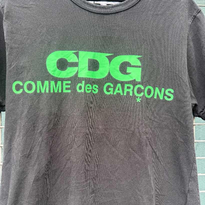 Comme Des Garcons Logo Tee Green (M)