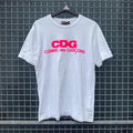 Comme Des Garcons Logo Tee Pink (L)