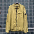 C.P. Company Organic Gabardine Lens Overshirt Khaki (XL)