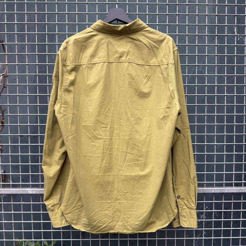 C.P. Company Organic Gabardine Lens Overshirt Khaki (XL)