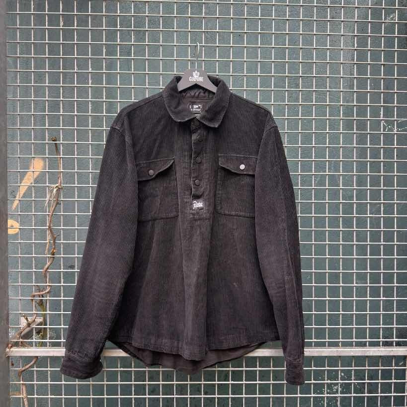 Patta Corduroy Overshirt Black (XL)