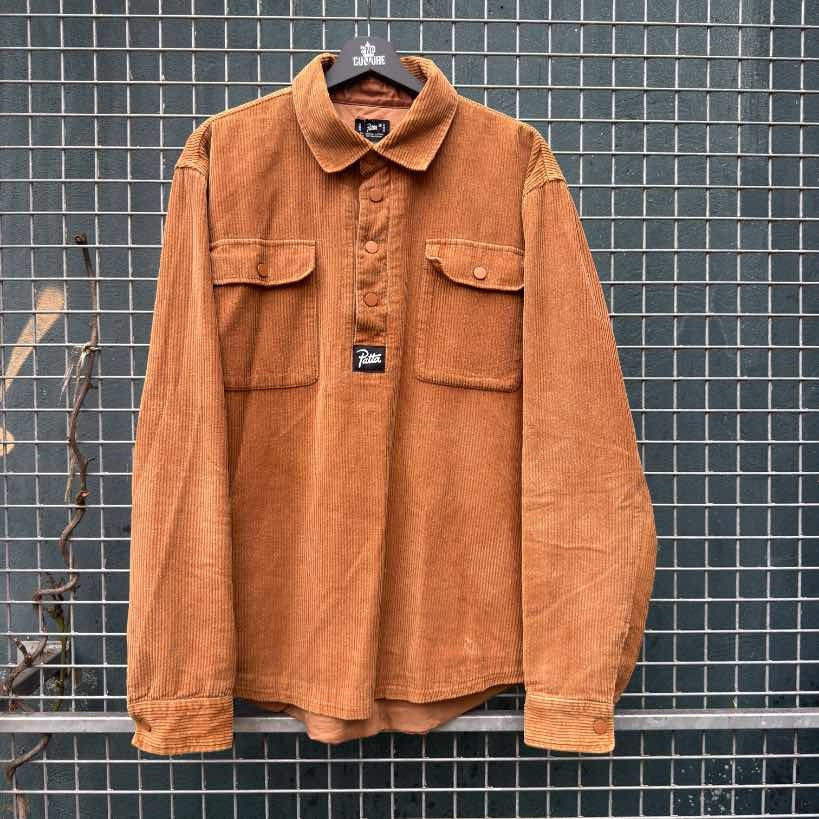 Patta Corduroy Overshirt Brown (XL)