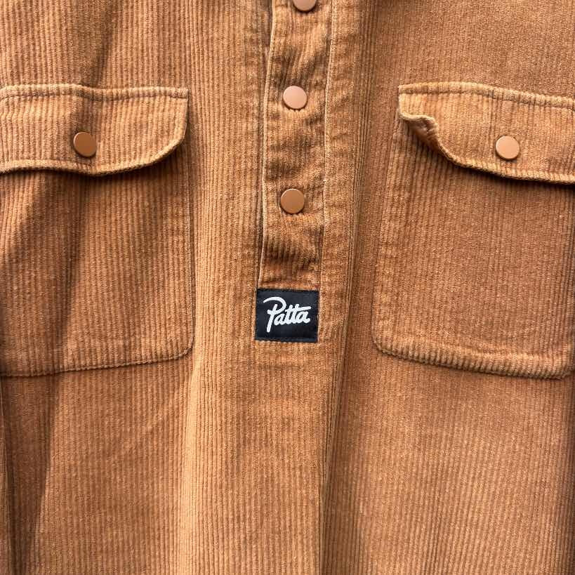 Patta Corduroy Overshirt Brown (XL)