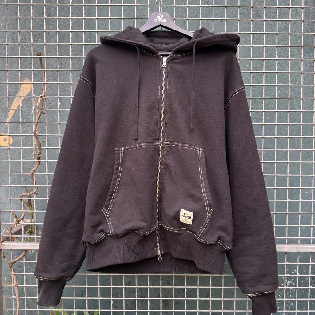 Stussy Martini Zip Up Hoodie Jacket (S)