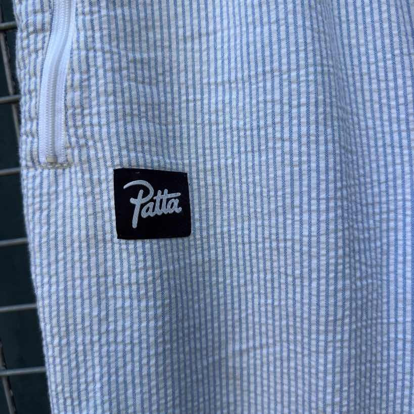 Patta striped seersucker pants (S)