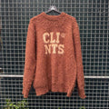 Clints Mohair Brown Knit Sweater (XL)