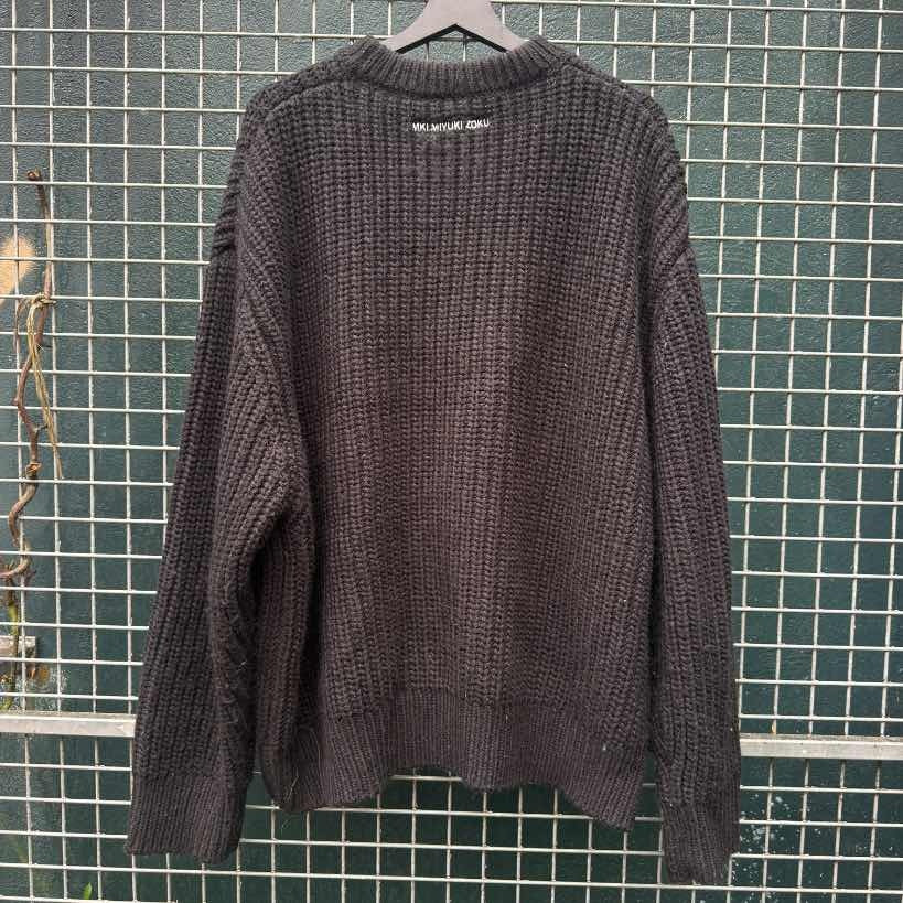 Mki Miyuki Zoku Chunky Rib Knit Crewneck (Xl)