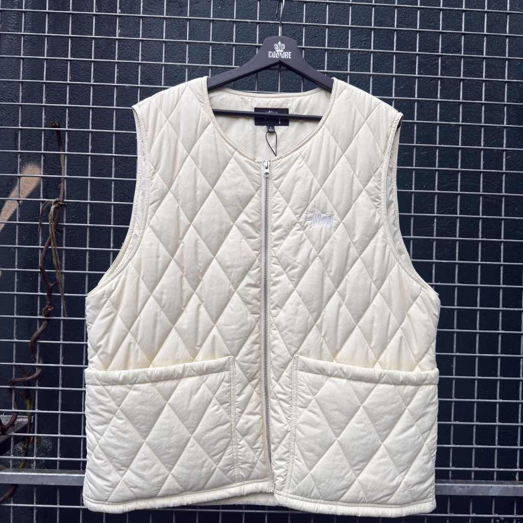 Stussy Diamond Quilted Vest (L)