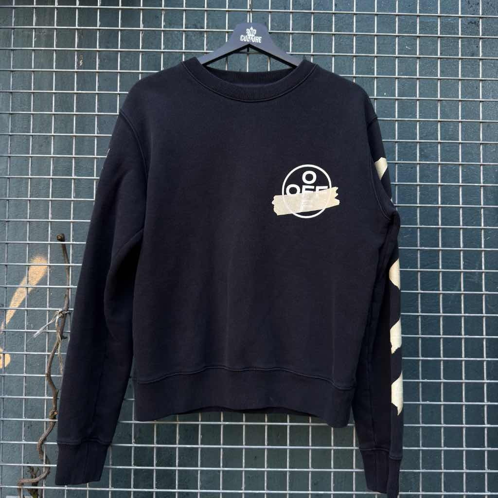 Off White Tape Sweater (S)